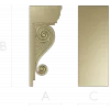 Classic Scroll Corbel STL for CNC