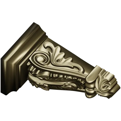Imperial Acanthus Corbel STL 3D model for CNC