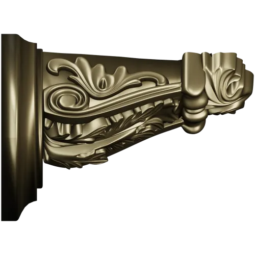 Imperial Acanthus Corbel STL 3D model for CNC