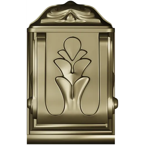 Acanthus Scroll Bracket STL for CNC Milling