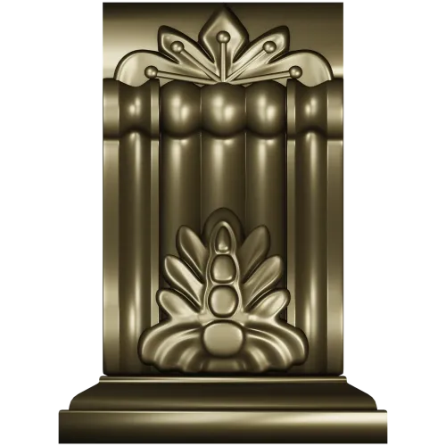 Regal acanthus corbel 3D STL for CNC milling