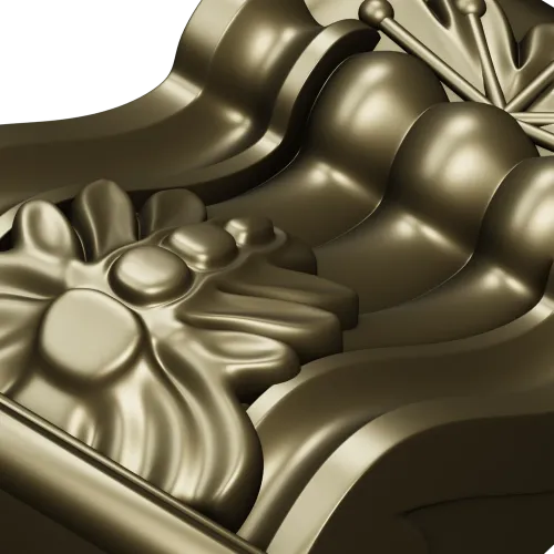 Regal acanthus corbel 3D STL for CNC milling