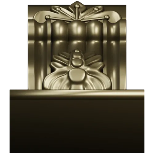 Regal acanthus corbel 3D STL for CNC milling
