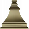 Bellcast decorative bracket - STL 3D model for CNC milling