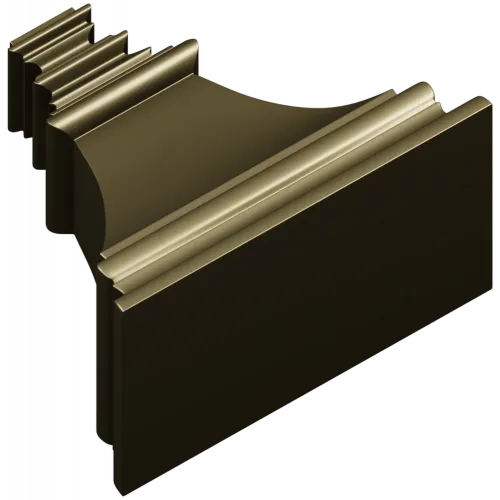 Bellcast decorative bracket - STL 3D model for CNC milling