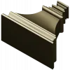 Bellcast decorative bracket - STL 3D model for CNC milling