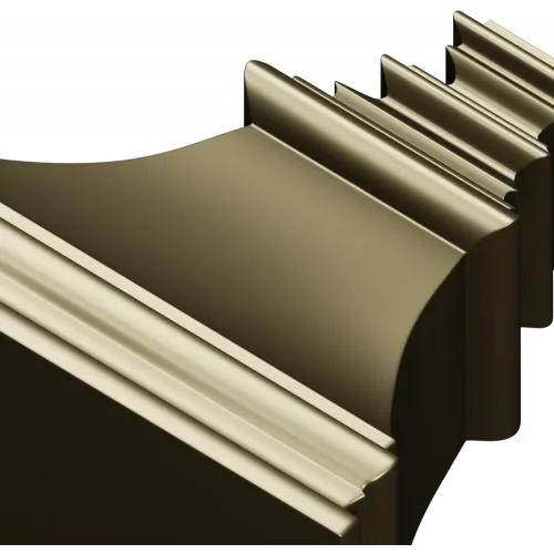 Bellcast decorative bracket - STL 3D model for CNC milling