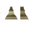 Bellcast decorative bracket - STL 3D model for CNC milling