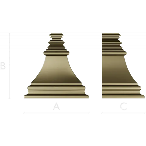 Bellcast decorative bracket - STL 3D model for CNC milling