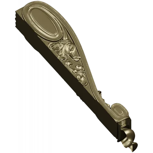 Ornate Acanthus Bracket - STL 3D model for CNC