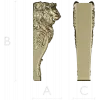 Lion Corbel STL for CNC - High-Relief Decorative Bracket