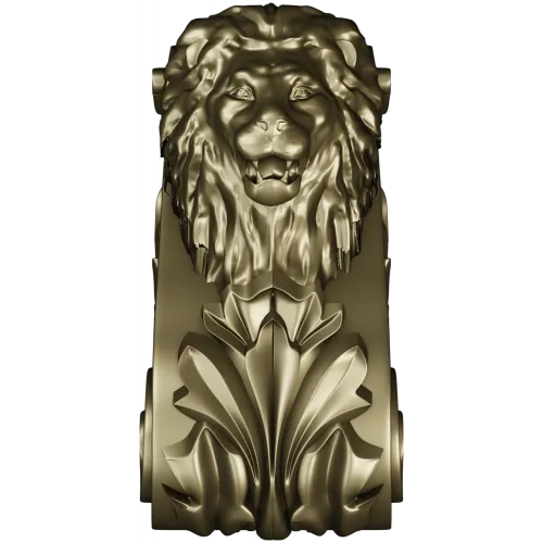 Lion Acanthus Corbel STL 3D model for CNC