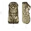 Regal Lion Corbel STL for CNC