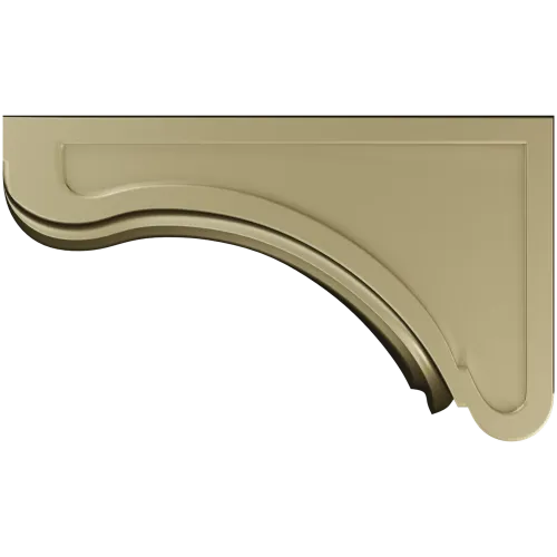 Elegant Serpentine Corner Bracket STL for CNC