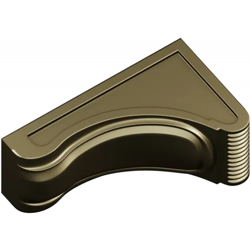 Elegant Serpentine Corner Bracket STL for CNC