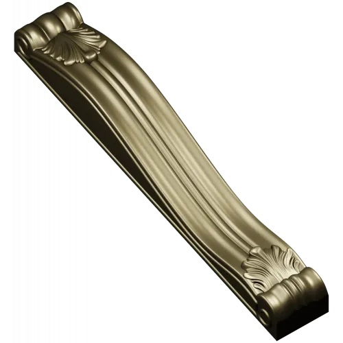Decorative Shell Scroll Bracket STL for CNC