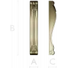 Decorative Shell Scroll Bracket STL for CNC