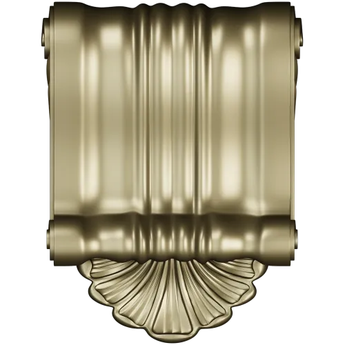 Baroque Shell Scroll Bracket - STL 3D model for CNC