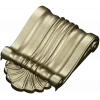 Baroque Shell Scroll Bracket - STL 3D model for CNC