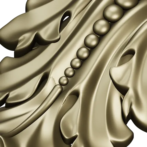 Regal Acanthus Bracket - STL 3D Model for CNC
