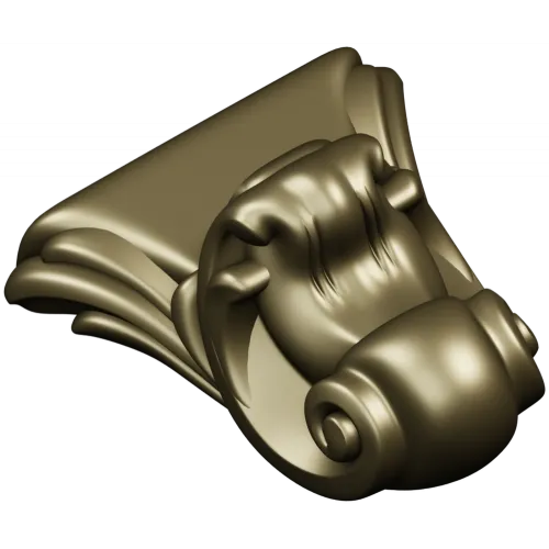Ornate Corbel with Animal Head - STL 3D Model for CNC