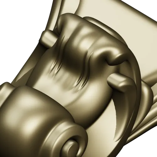 Ornate Corbel with Animal Head - STL 3D Model for CNC