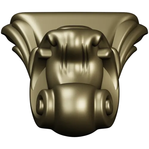Ornate Corbel with Animal Head - STL 3D Model for CNC