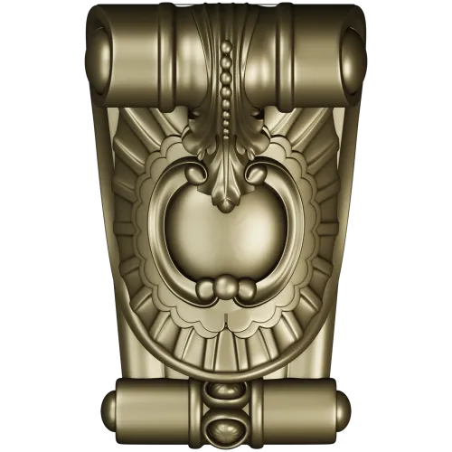 Regal Acanthus Corbel - ornamental STL 3D model for CNC