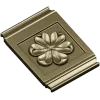 Petalcrest Plaque - STL 3D model for CNC milling