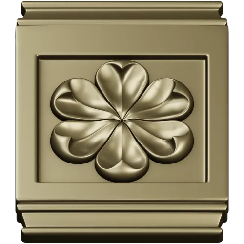 Petalcrest Plaque - STL 3D model for CNC milling