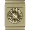 Классическая квадратная розетка с рельефной розой - 3D модель STL для ЧПУ