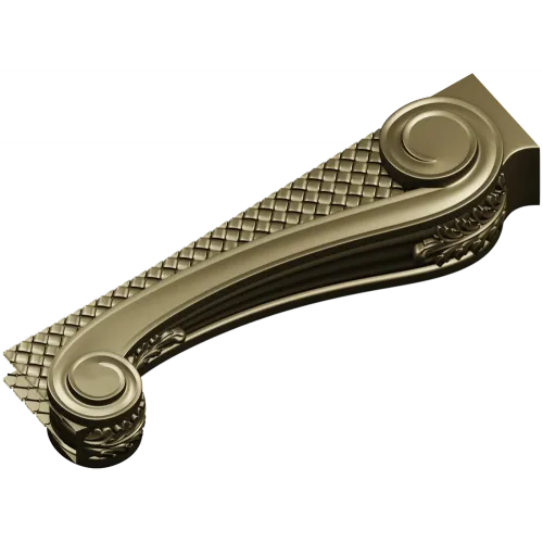 Ornate Scroll Bracket STL for CNC Router