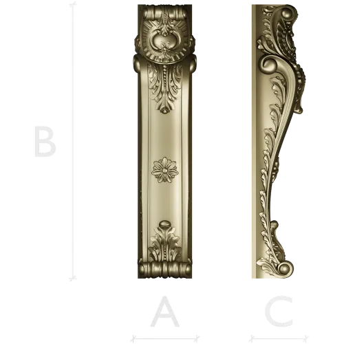 Regal Acanthus Bracket - STL 3D model for CNC carving