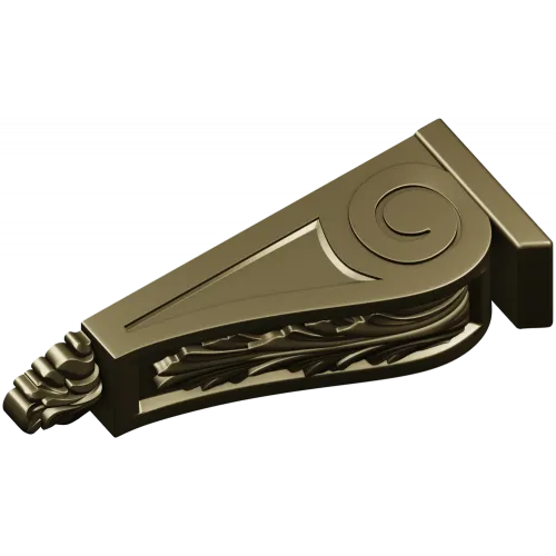 Acanthus Scroll Corbel - STL 3D model for CNC