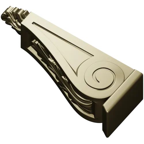 Acanthus Scroll Corbel - STL 3D model for CNC