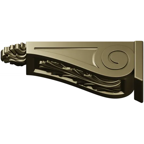 Acanthus Scroll Corbel - STL 3D model for CNC