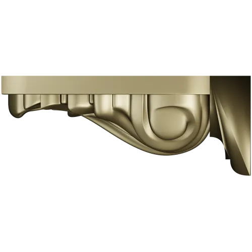 Acanthus Scroll Corbel - STL 3D model for CNC milling