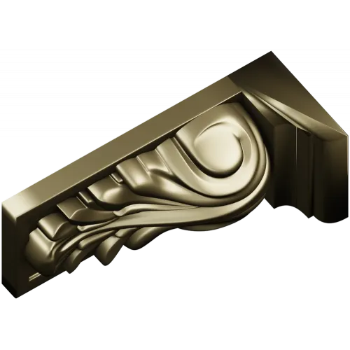 Acanthus Scroll Corbel - STL 3D model for CNC milling