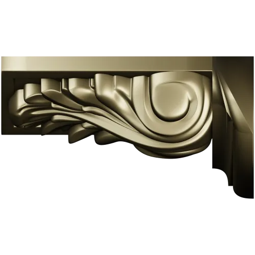 Acanthus Scroll Corbel - STL 3D model for CNC milling