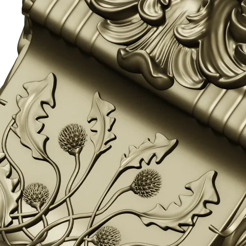 Regal acanthus corbel - STL 3D model for CNC