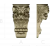 Regal acanthus corbel - STL 3D model for CNC
