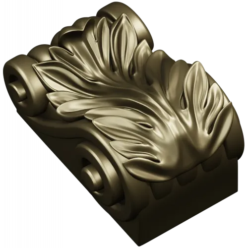 Acanthus Scroll Bracket STL for CNC