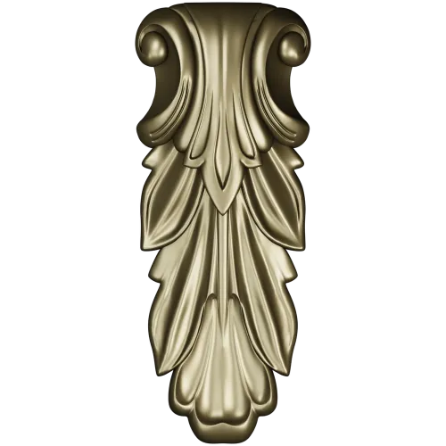 Acanthus Scroll Bracket - STL 3D model for CNC