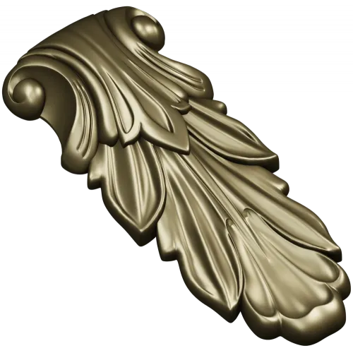 Acanthus Scroll Bracket - STL 3D model for CNC