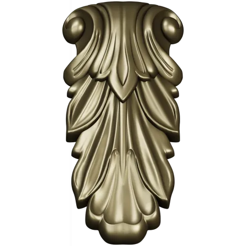Acanthus Scroll Bracket - STL 3D model for CNC