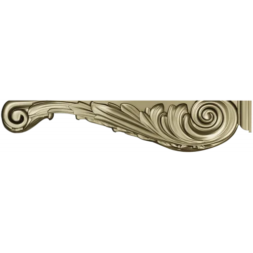 Imperial Acanthus Bracket - 3D model STL for CNC carving