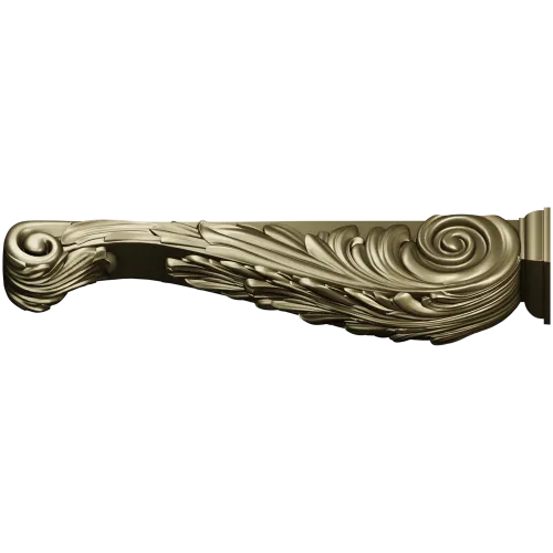 Imperial Acanthus Bracket - 3D model STL for CNC carving