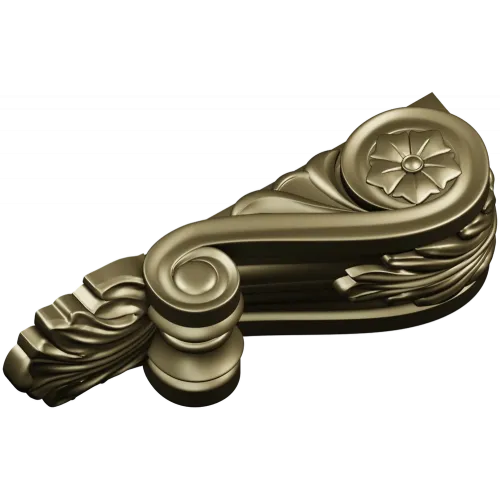 Acanthus Scroll Corbel STL for CNC Milling