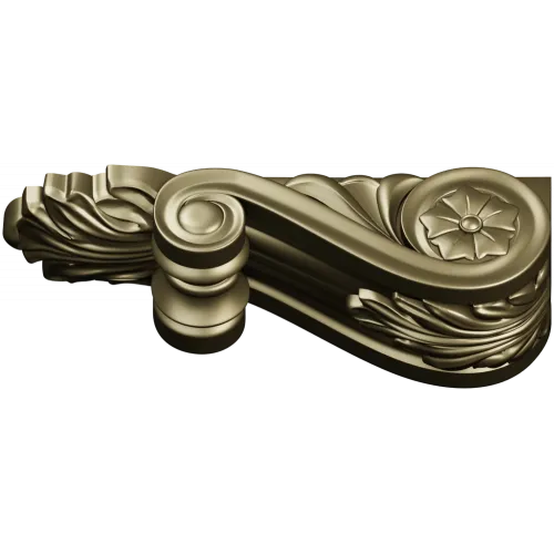 Acanthus Scroll Corbel STL for CNC Milling