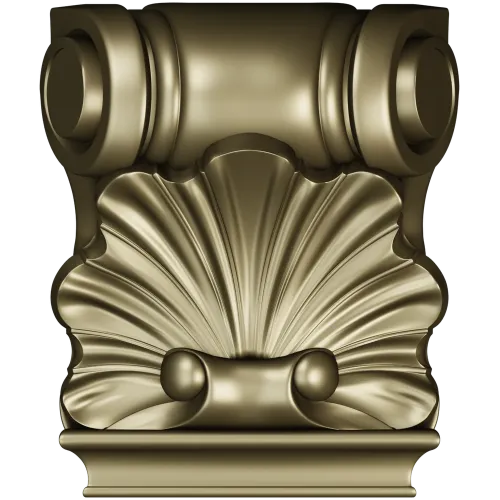Декоративный кронштейн-раковина 3D STL для ЧПУ